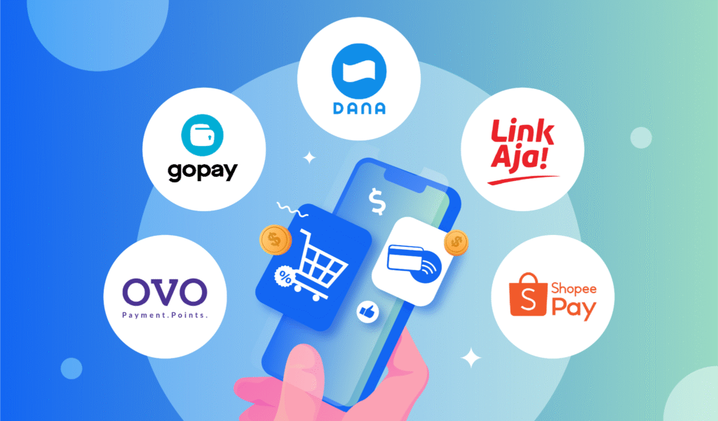 E-wallet Indonesia, GoPay Indonesia,ShopeePay Indonesia