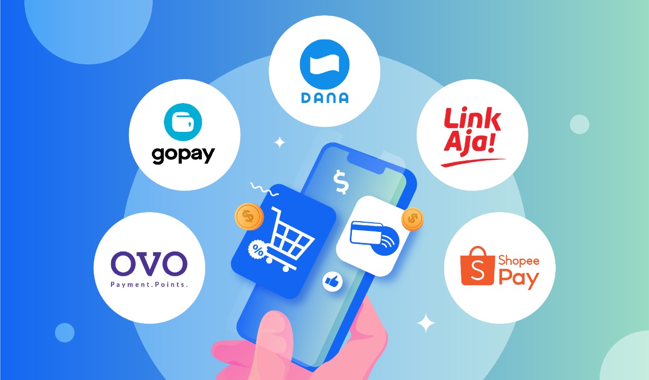 E-wallet Indonesia, GoPay Indonesia,ShopeePay Indonesia 
